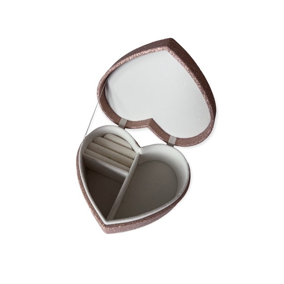 Other - Sparkly Rose Gold Jewelry Case